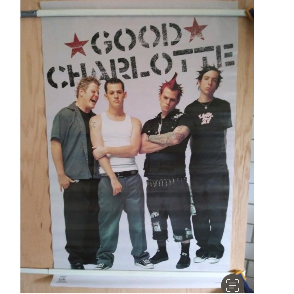 GOOD CHARLOTTE - GROUP  POSE POSTER - 2001 Funky Enterprises #6558  RARE
